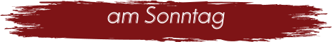 am Sonntag