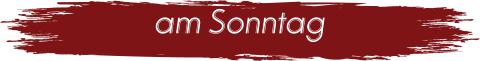 am Sonntag