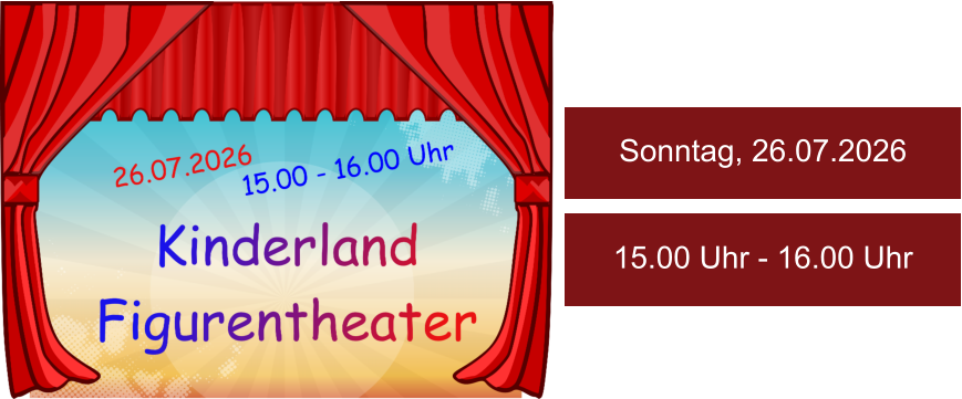 Sonntag, 26.07.2026 15.00 Uhr - 16.00 Uhr